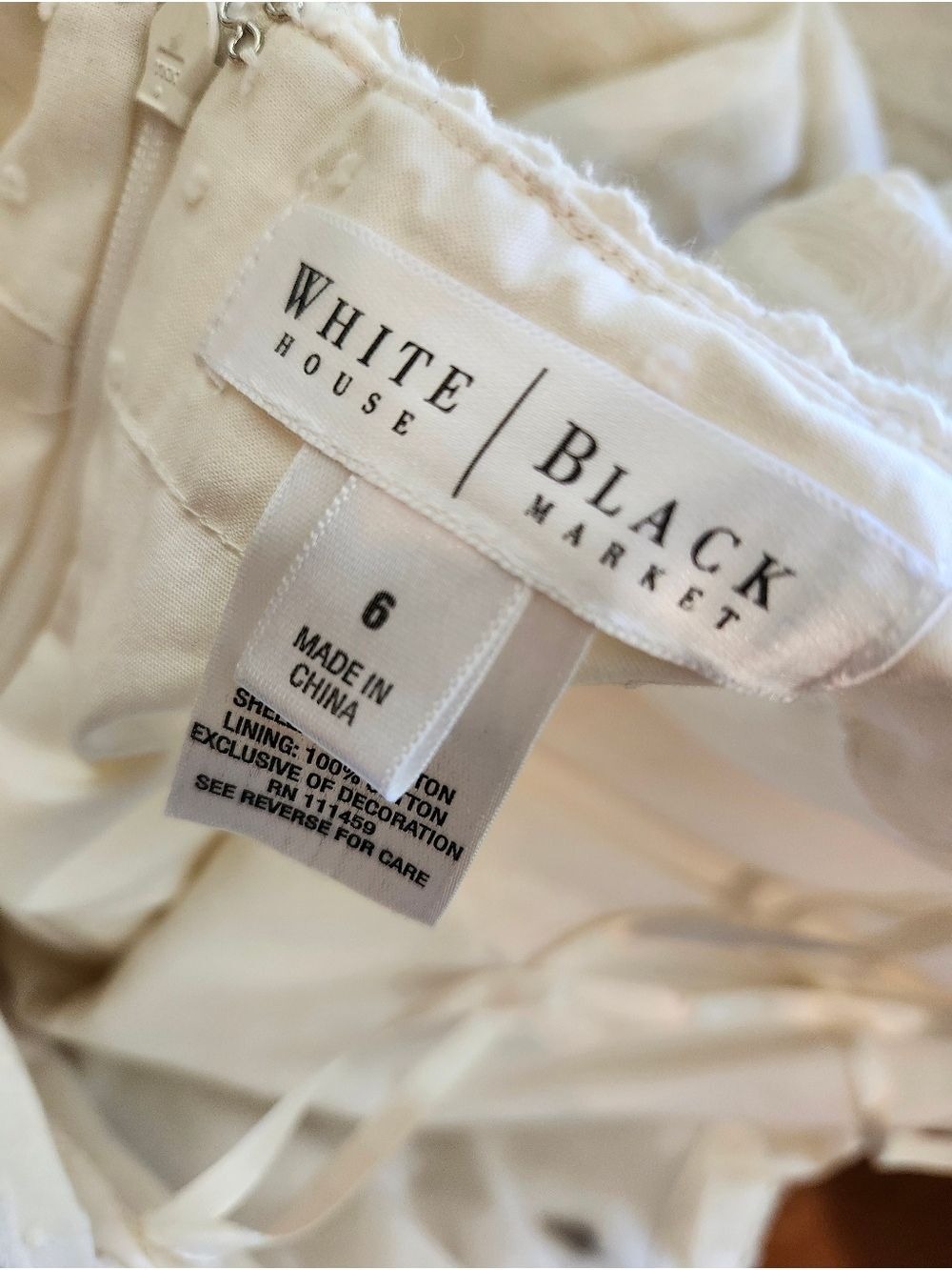 White House Black Market Summer Strapless Linen Palm Beach Chic Dress 6 - Picture 3 of 10